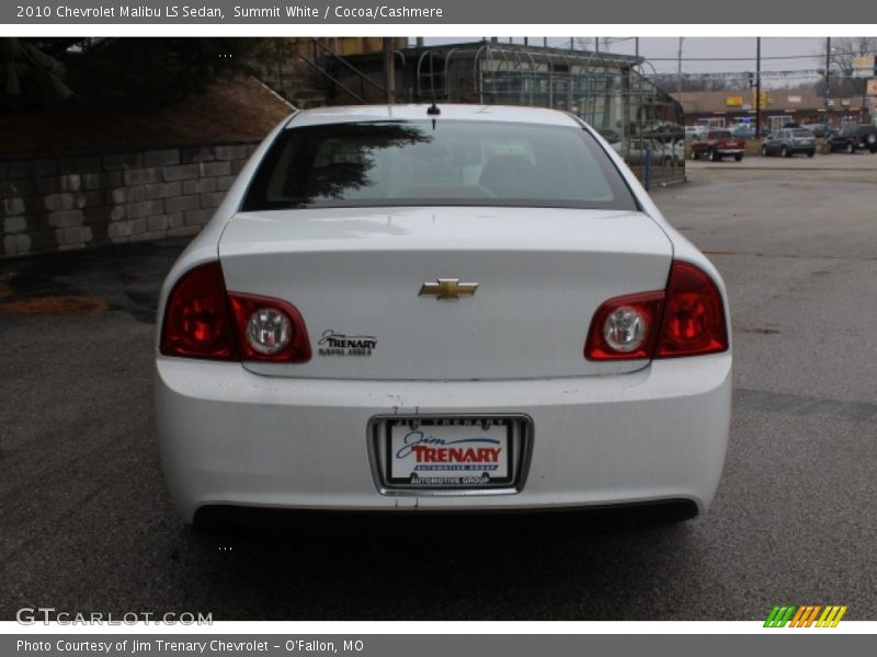 Summit White / Cocoa/Cashmere 2010 Chevrolet Malibu LS Sedan