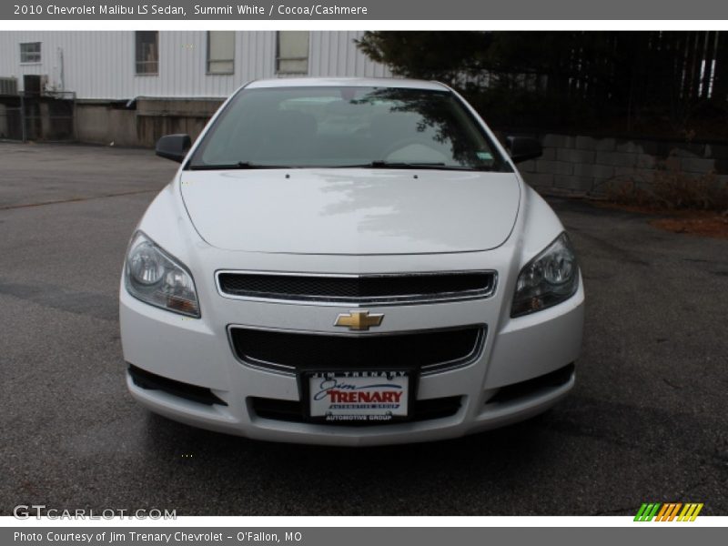Summit White / Cocoa/Cashmere 2010 Chevrolet Malibu LS Sedan