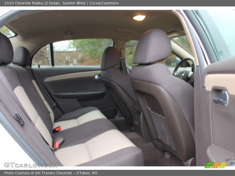 Summit White / Cocoa/Cashmere 2010 Chevrolet Malibu LS Sedan