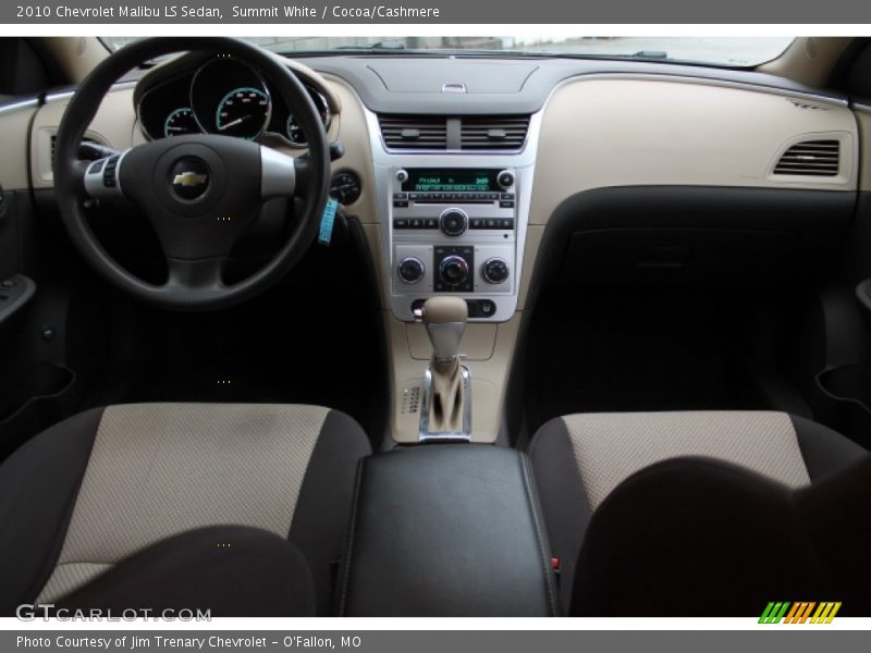 Summit White / Cocoa/Cashmere 2010 Chevrolet Malibu LS Sedan