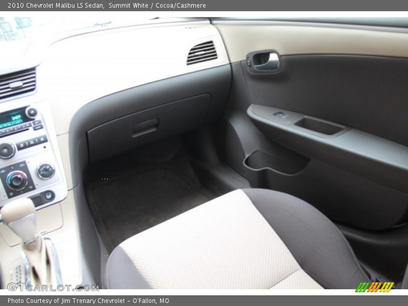 Summit White / Cocoa/Cashmere 2010 Chevrolet Malibu LS Sedan