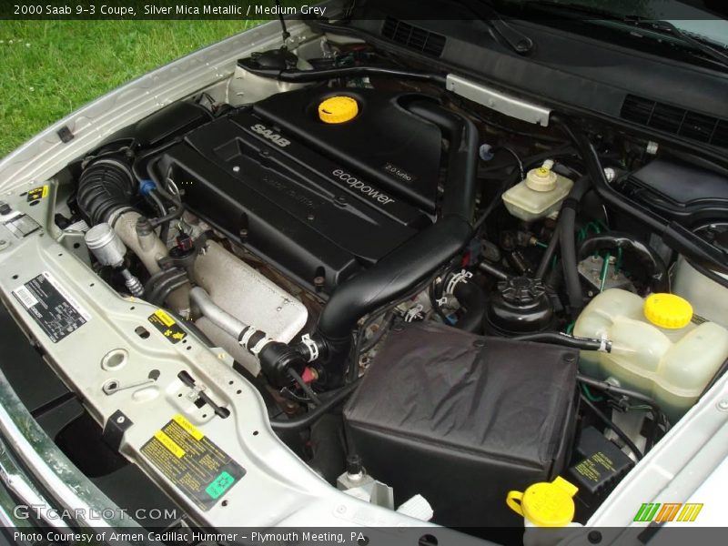 Silver Mica Metallic / Medium Grey 2000 Saab 9-3 Coupe