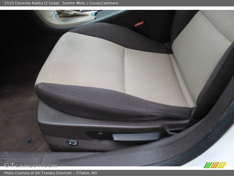 Summit White / Cocoa/Cashmere 2010 Chevrolet Malibu LS Sedan
