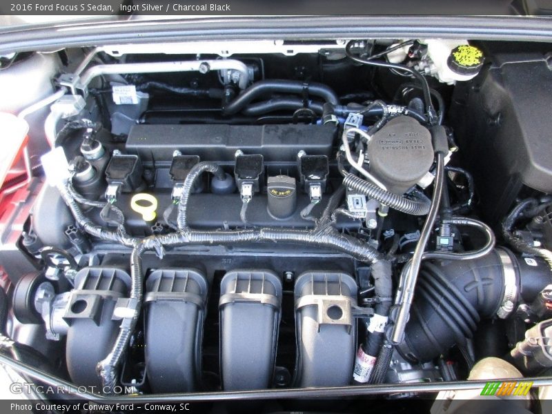 Ingot Silver / Charcoal Black 2016 Ford Focus S Sedan