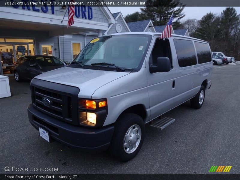 Ingot Silver Metallic / Medium Flint 2012 Ford E Series Van E350 XLT Passenger