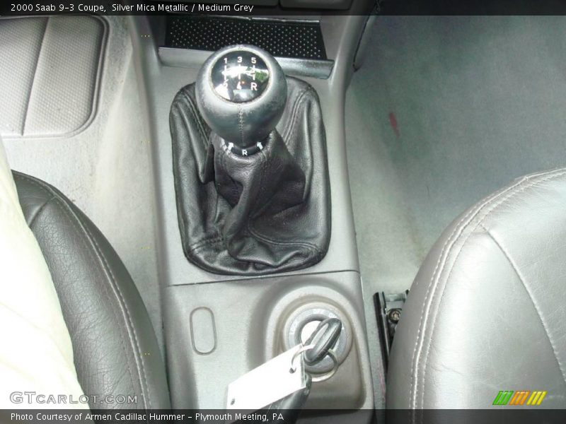 Silver Mica Metallic / Medium Grey 2000 Saab 9-3 Coupe