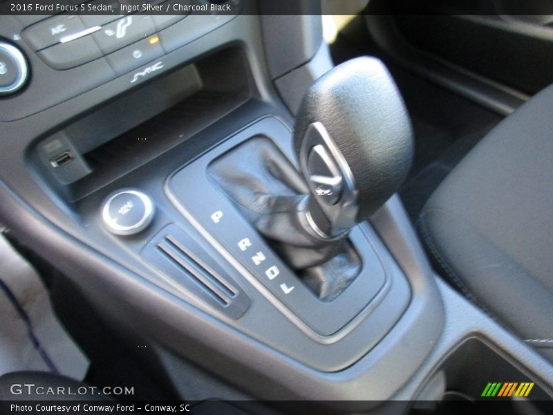 Ingot Silver / Charcoal Black 2016 Ford Focus S Sedan