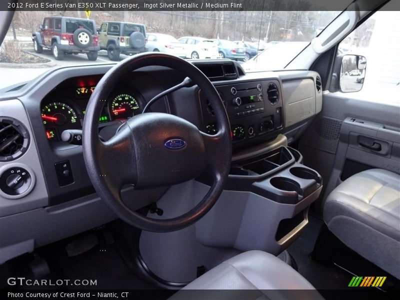 Ingot Silver Metallic / Medium Flint 2012 Ford E Series Van E350 XLT Passenger