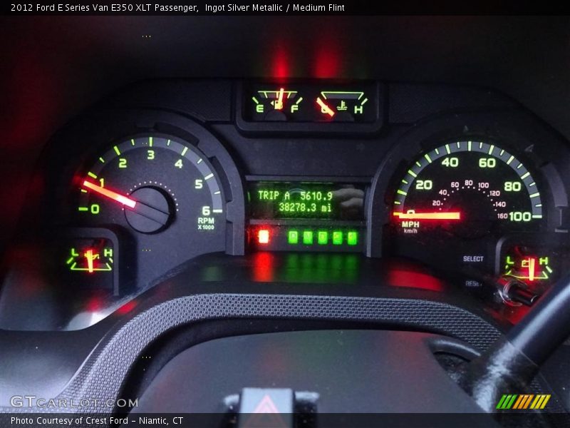 Ingot Silver Metallic / Medium Flint 2012 Ford E Series Van E350 XLT Passenger