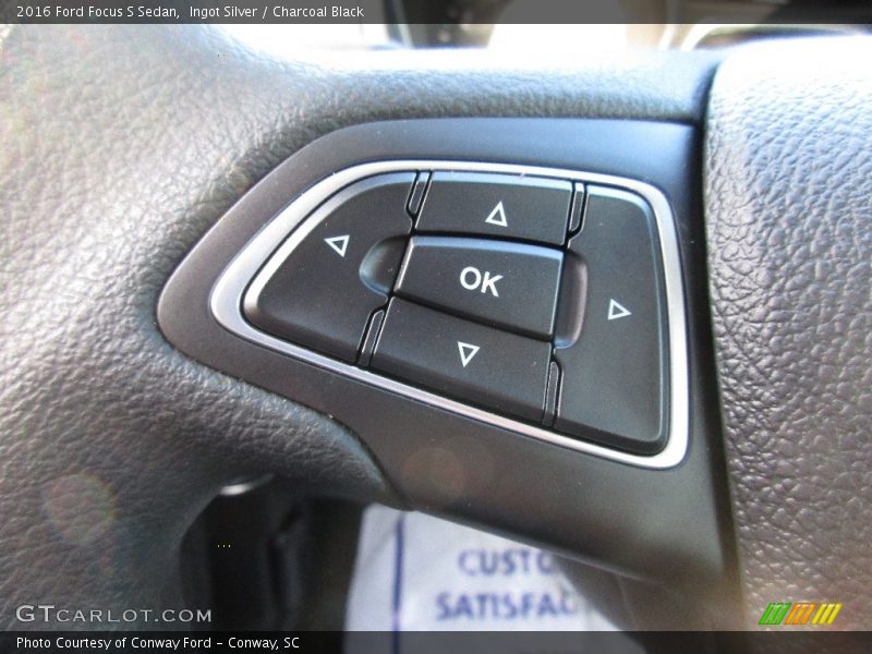 Ingot Silver / Charcoal Black 2016 Ford Focus S Sedan