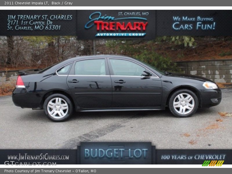 Black / Gray 2011 Chevrolet Impala LT
