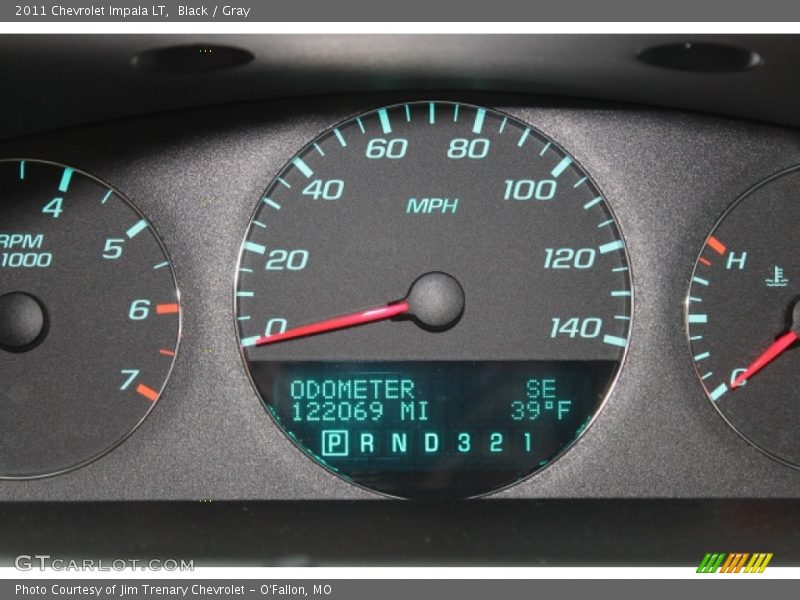 Black / Gray 2011 Chevrolet Impala LT