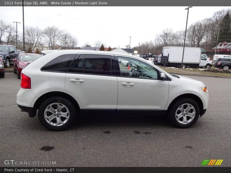 White Suede / Medium Light Stone 2013 Ford Edge SEL AWD