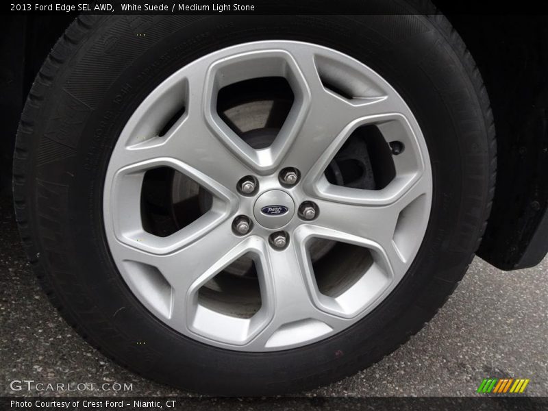 White Suede / Medium Light Stone 2013 Ford Edge SEL AWD