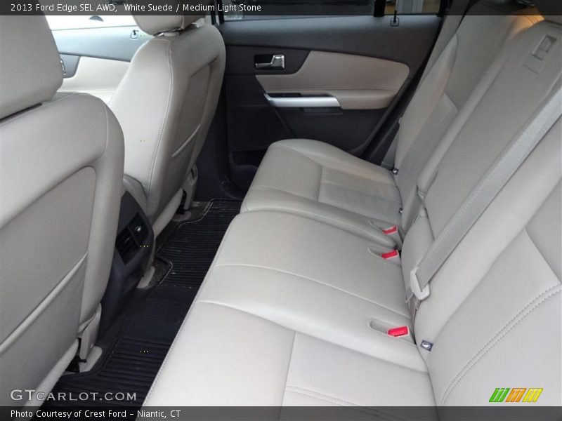 White Suede / Medium Light Stone 2013 Ford Edge SEL AWD