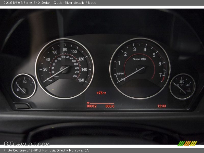  2016 3 Series 340i Sedan 340i Sedan Gauges