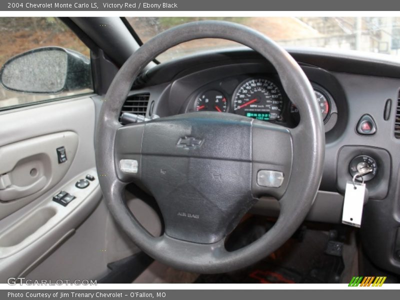 Victory Red / Ebony Black 2004 Chevrolet Monte Carlo LS