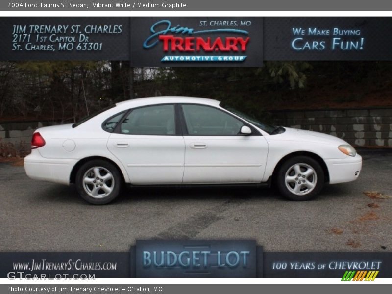 Vibrant White / Medium Graphite 2004 Ford Taurus SE Sedan