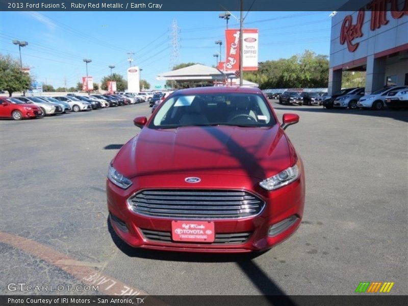 Ruby Red Metallic / Earth Gray 2013 Ford Fusion S