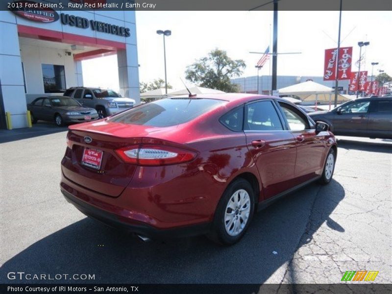 Ruby Red Metallic / Earth Gray 2013 Ford Fusion S