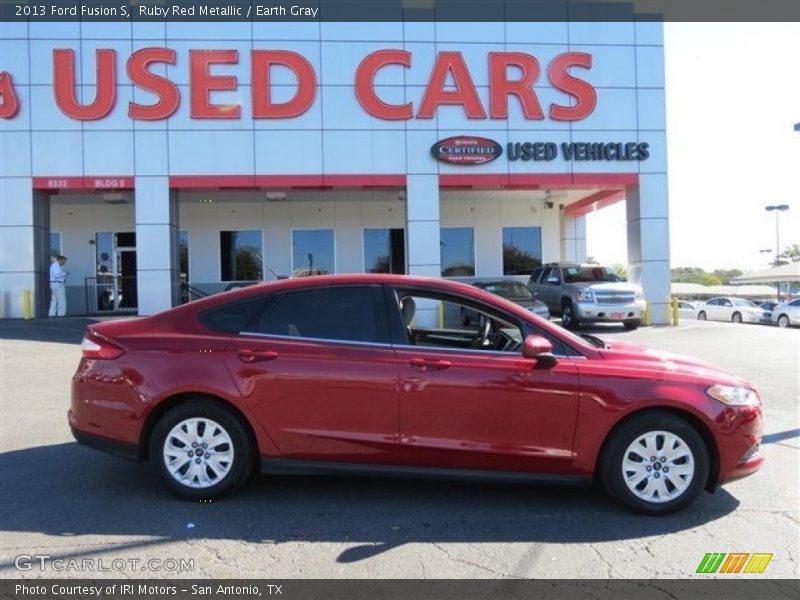 Ruby Red Metallic / Earth Gray 2013 Ford Fusion S