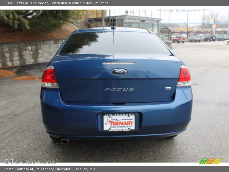 Vista Blue Metallic / Medium Stone 2008 Ford Focus SE Sedan