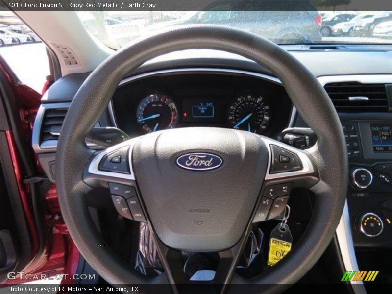 Ruby Red Metallic / Earth Gray 2013 Ford Fusion S
