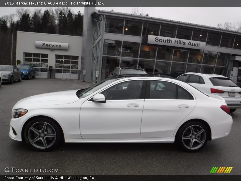 Polar White / Black 2015 Mercedes-Benz C 400 4Matic