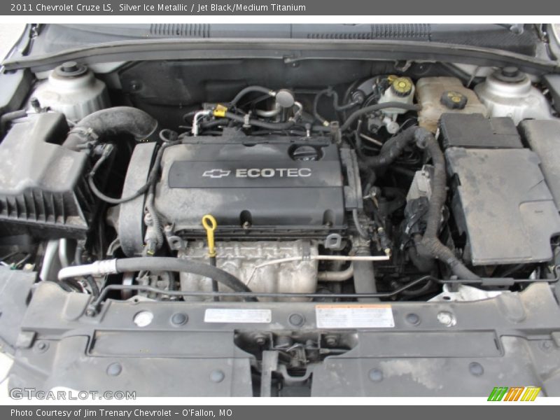 Silver Ice Metallic / Jet Black/Medium Titanium 2011 Chevrolet Cruze LS