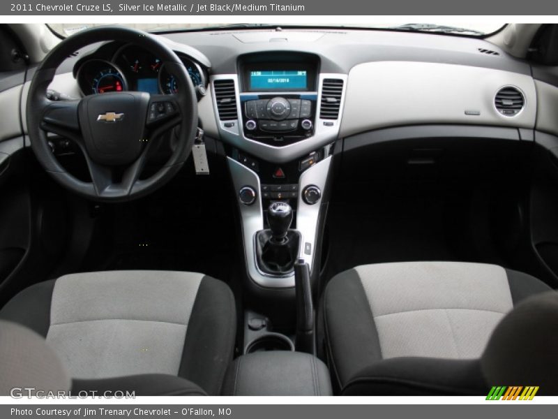 Silver Ice Metallic / Jet Black/Medium Titanium 2011 Chevrolet Cruze LS