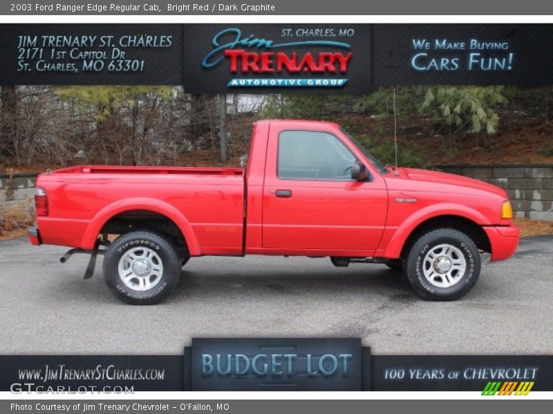Bright Red / Dark Graphite 2003 Ford Ranger Edge Regular Cab