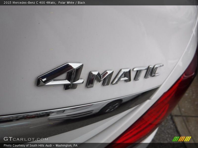 Polar White / Black 2015 Mercedes-Benz C 400 4Matic