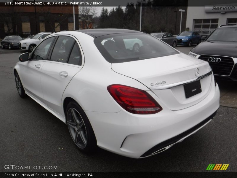 Polar White / Black 2015 Mercedes-Benz C 400 4Matic