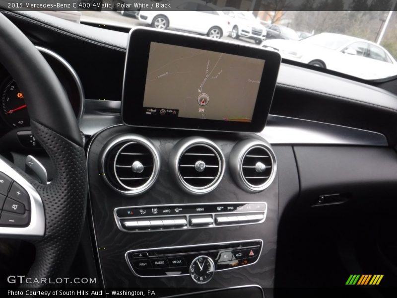 Polar White / Black 2015 Mercedes-Benz C 400 4Matic