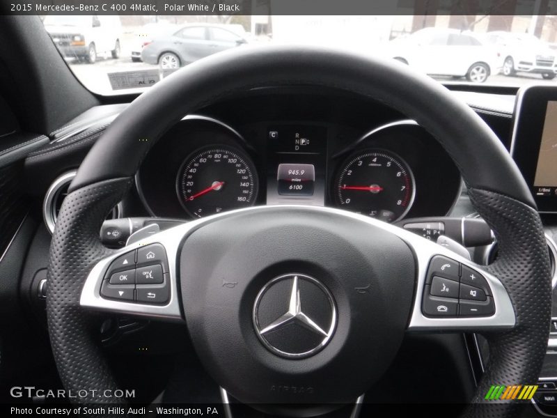 Polar White / Black 2015 Mercedes-Benz C 400 4Matic