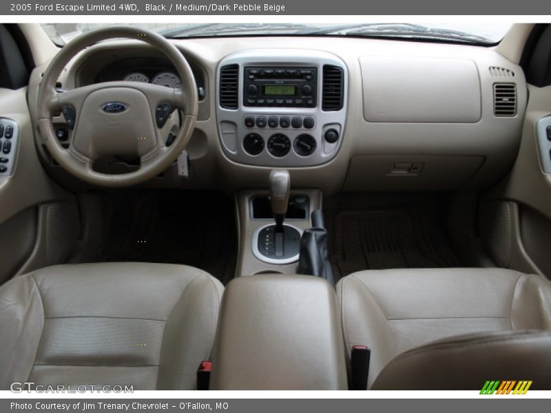 Black / Medium/Dark Pebble Beige 2005 Ford Escape Limited 4WD