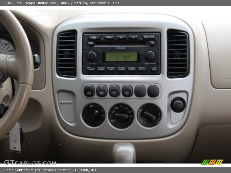 Black / Medium/Dark Pebble Beige 2005 Ford Escape Limited 4WD