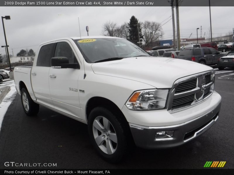 Stone White / Dark Slate Gray 2009 Dodge Ram 1500 Lone Star Edition Crew Cab 4x4