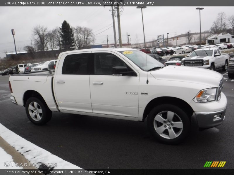 Stone White / Dark Slate Gray 2009 Dodge Ram 1500 Lone Star Edition Crew Cab 4x4