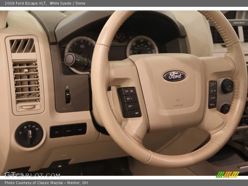 White Suede / Stone 2009 Ford Escape XLT