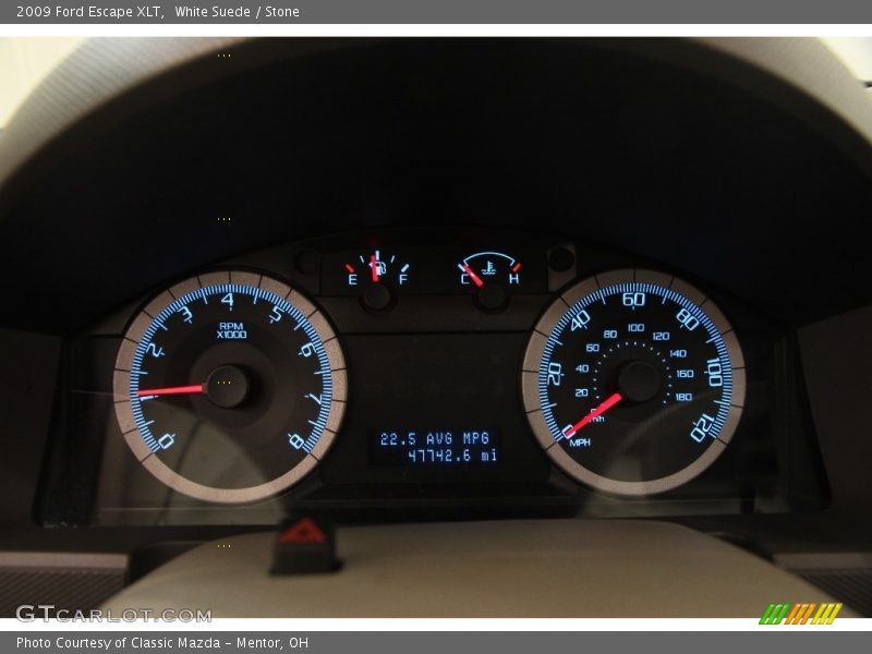 White Suede / Stone 2009 Ford Escape XLT