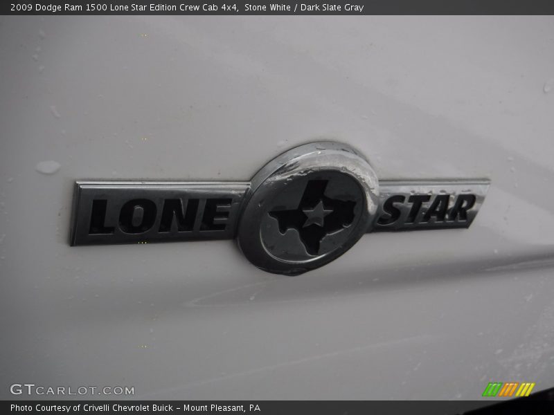 Stone White / Dark Slate Gray 2009 Dodge Ram 1500 Lone Star Edition Crew Cab 4x4