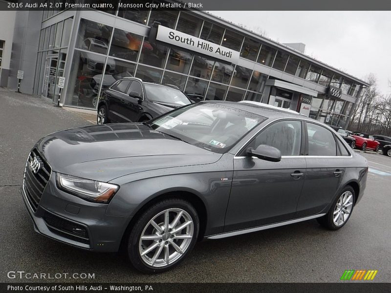Monsoon Gray Metallic / Black 2016 Audi A4 2.0T Premium quattro