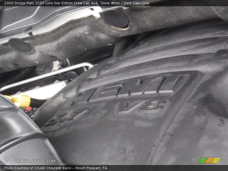 Stone White / Dark Slate Gray 2009 Dodge Ram 1500 Lone Star Edition Crew Cab 4x4