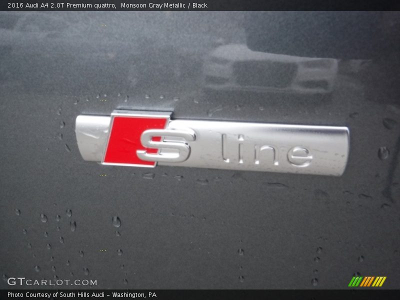 Monsoon Gray Metallic / Black 2016 Audi A4 2.0T Premium quattro
