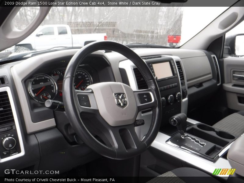 Stone White / Dark Slate Gray 2009 Dodge Ram 1500 Lone Star Edition Crew Cab 4x4