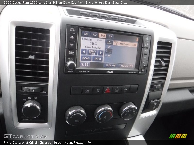 Stone White / Dark Slate Gray 2009 Dodge Ram 1500 Lone Star Edition Crew Cab 4x4