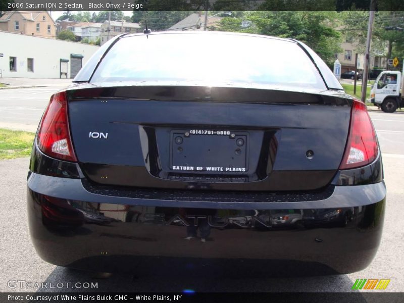 Black Onyx / Beige 2006 Saturn ION 2 Sedan