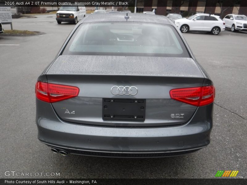 Monsoon Gray Metallic / Black 2016 Audi A4 2.0T Premium quattro