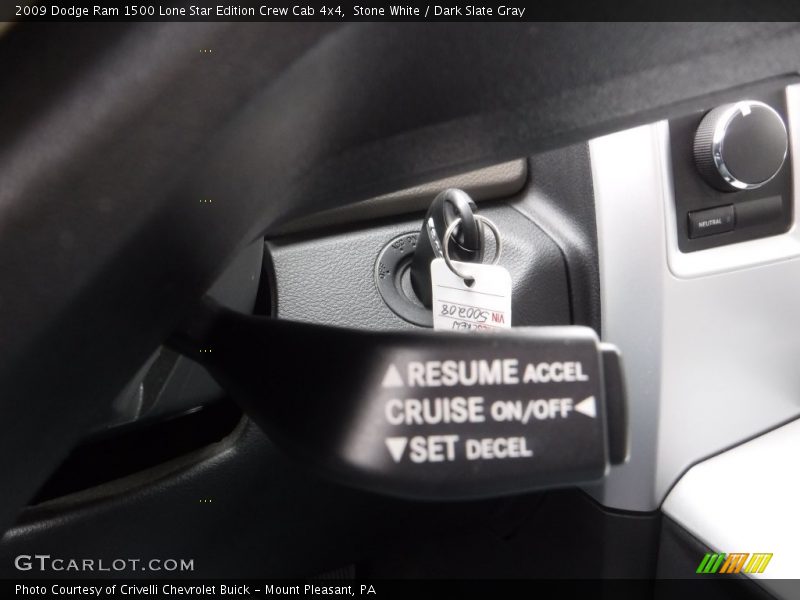 Stone White / Dark Slate Gray 2009 Dodge Ram 1500 Lone Star Edition Crew Cab 4x4